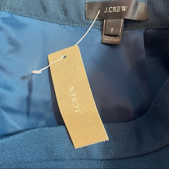 NWT J. Crew Caravan Blue Box Pleat Skirt - Picture 4 of 6